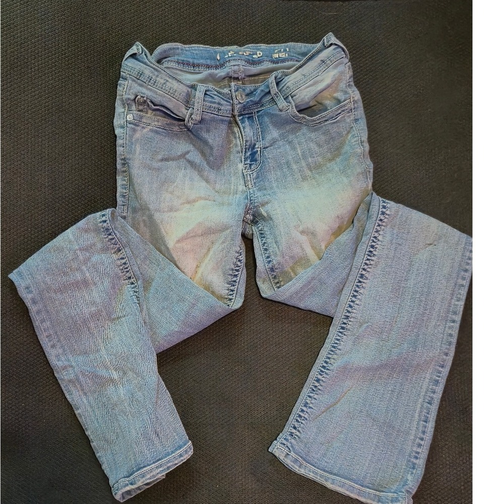 Wallflower Low Rise Bootcut Jeans Light Wash Size 3 WFM73521F Stretch Denim